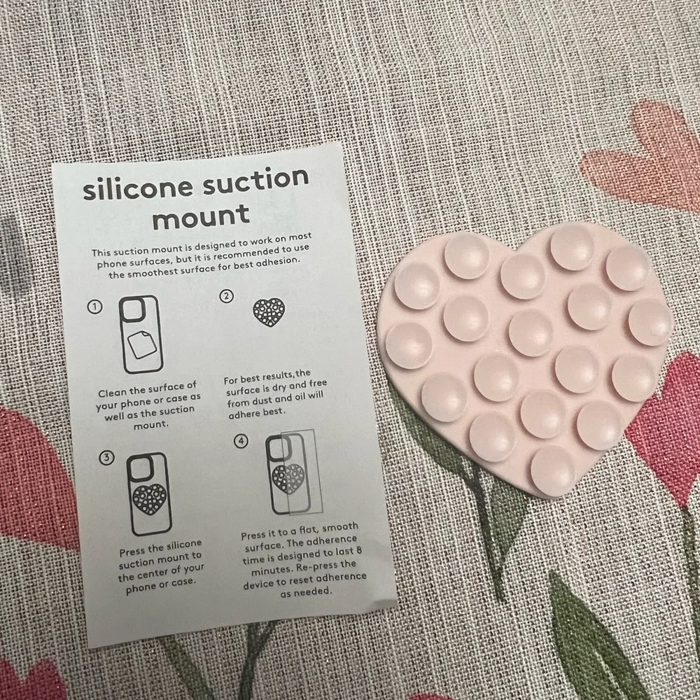 Heyday Pink Heart Suction Phone Mount